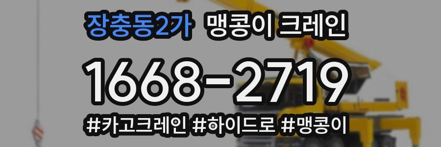 장충동2가 맹콩이 크레인