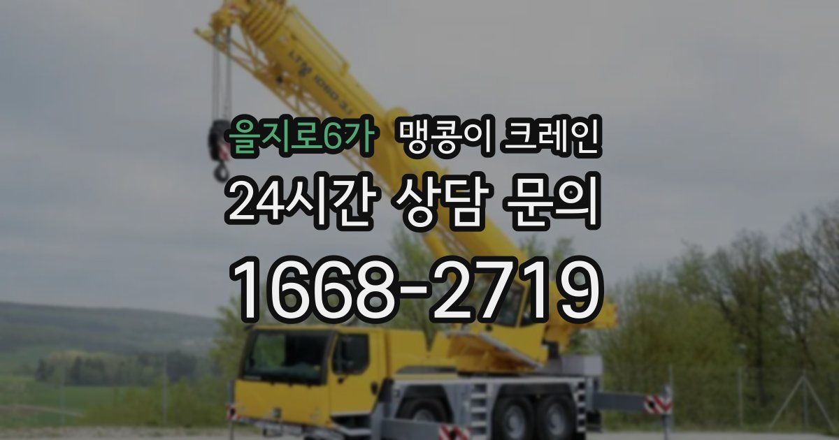 을지로6가 맹콩이 크레인