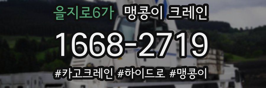 을지로6가 맹콩이 크레인