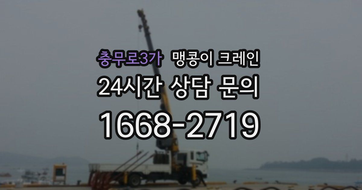 충무로3가 맹콩이 크레인