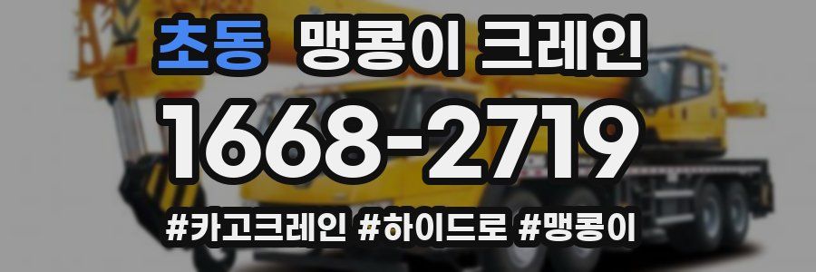 초동 맹콩이 크레인