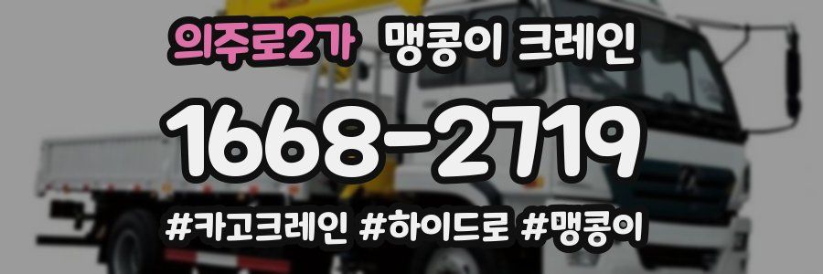 의주로2가 맹콩이 크레인