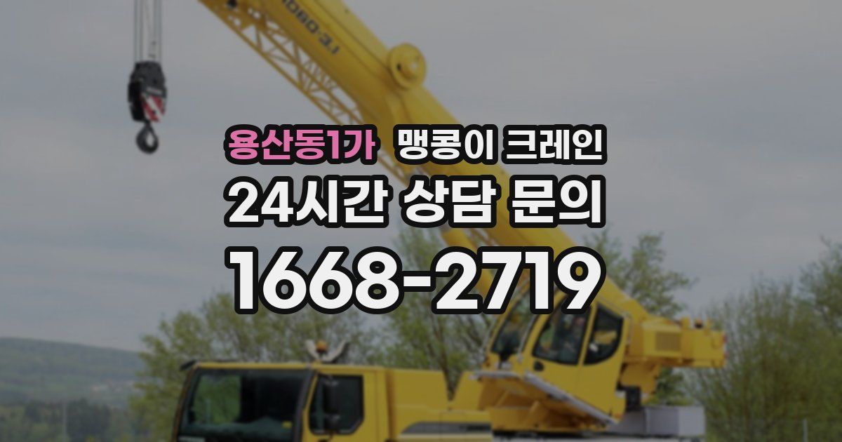 용산동1가 맹콩이 크레인