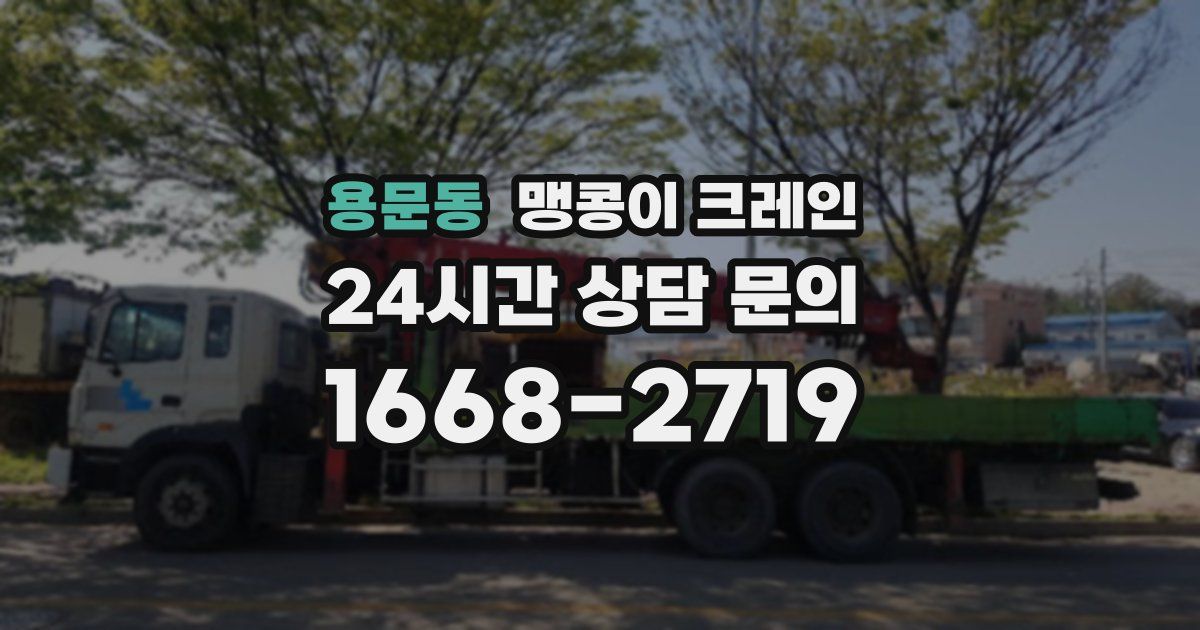 용문동 맹콩이 크레인