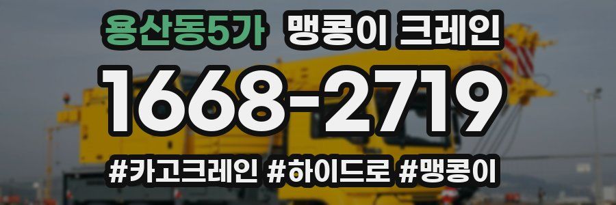 용산동5가 맹콩이 크레인