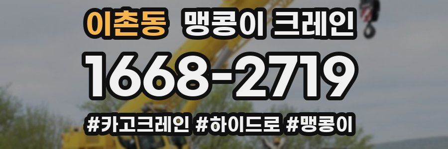 이촌동 맹콩이 크레인