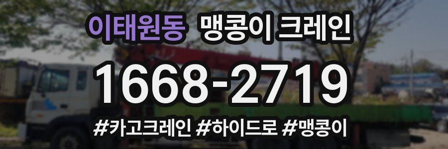 이태원동 맹콩이 크레인
