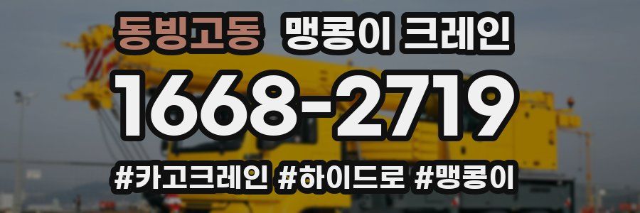 동빙고동 맹콩이 크레인