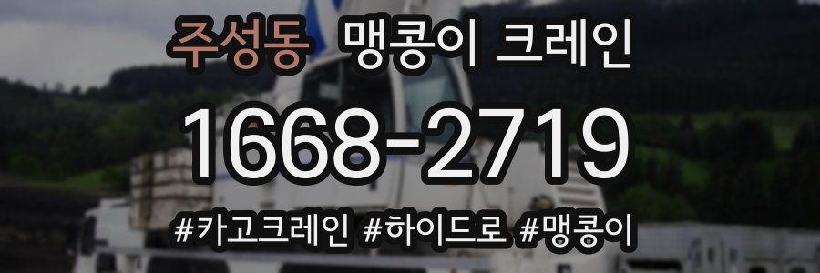 주성동 맹콩이 크레인