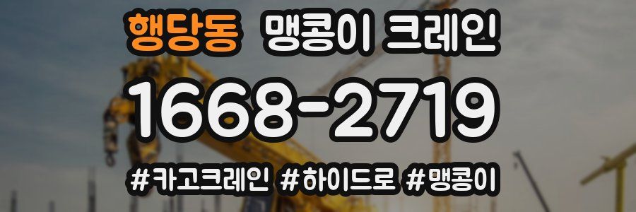 행당동 맹콩이 크레인