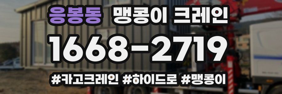 응봉동 맹콩이 크레인