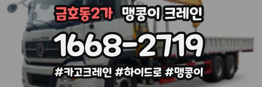 금호동2가 맹콩이 크레인