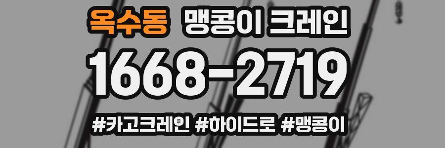 옥수동 맹콩이 크레인