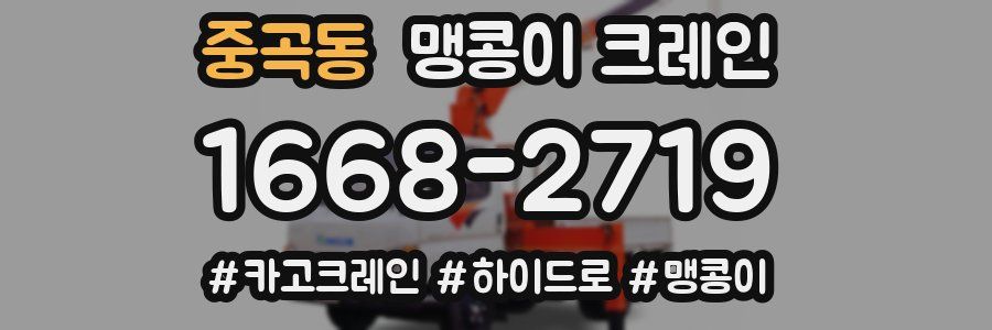 중곡동 맹콩이 크레인