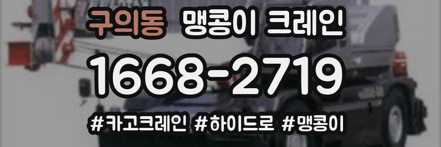 구의동 맹콩이 크레인