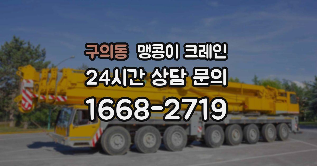 구의동 맹콩이 크레인