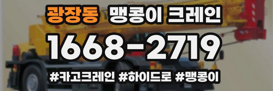 광장동 맹콩이 크레인