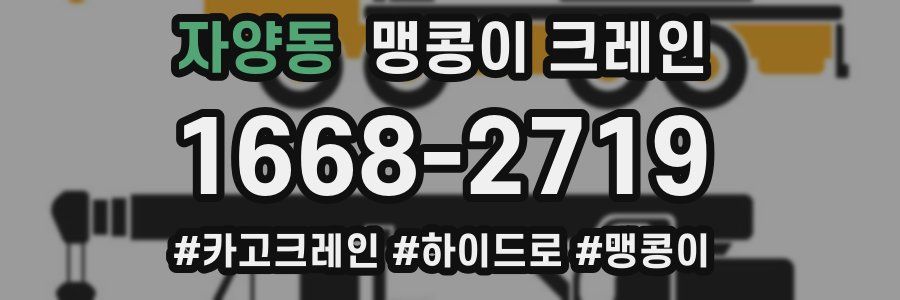 자양동 맹콩이 크레인