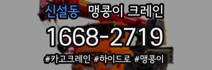 신설동 맹콩이 크레인