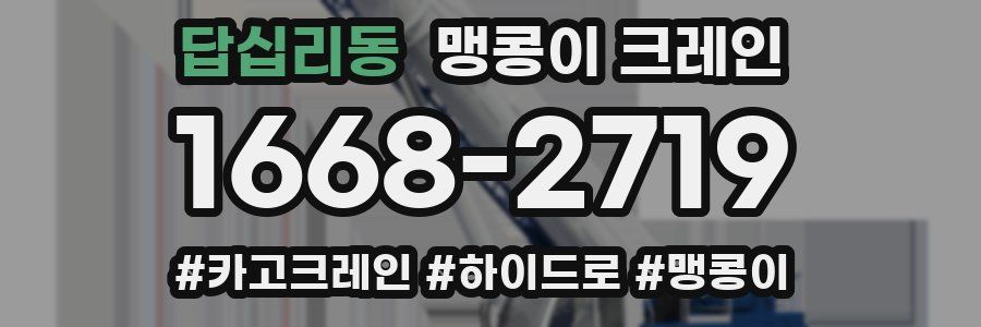 답십리동 맹콩이 크레인