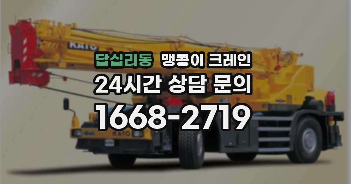 답십리동 맹콩이 크레인