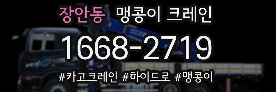장안동 맹콩이 크레인