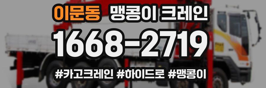 이문동 맹콩이 크레인