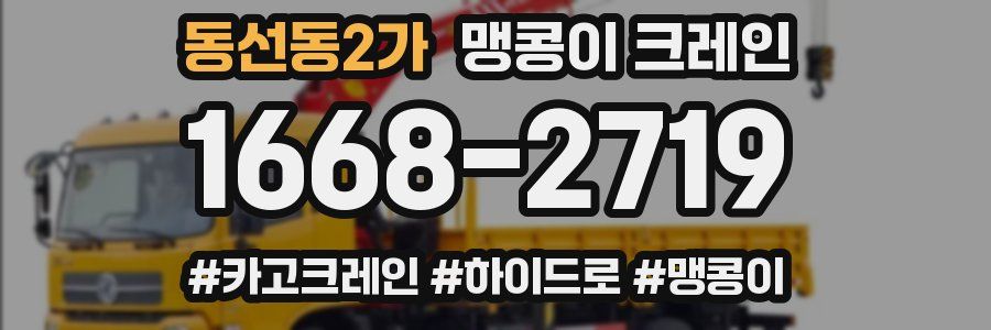 동선동2가 맹콩이 크레인