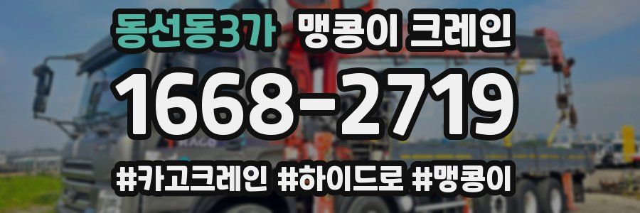 동선동3가 맹콩이 크레인