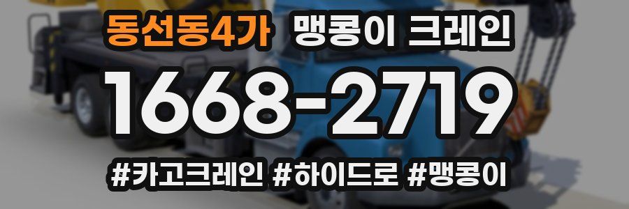 동선동4가 맹콩이 크레인