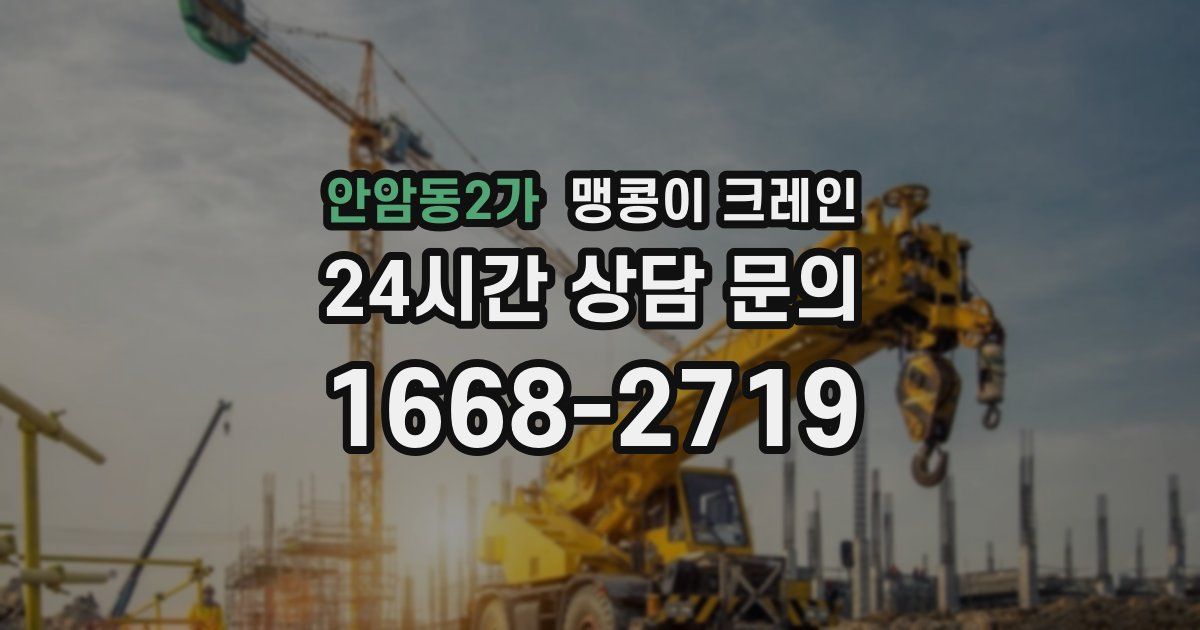 안암동2가 맹콩이 크레인