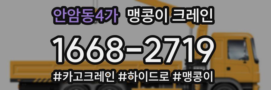 안암동4가 맹콩이 크레인