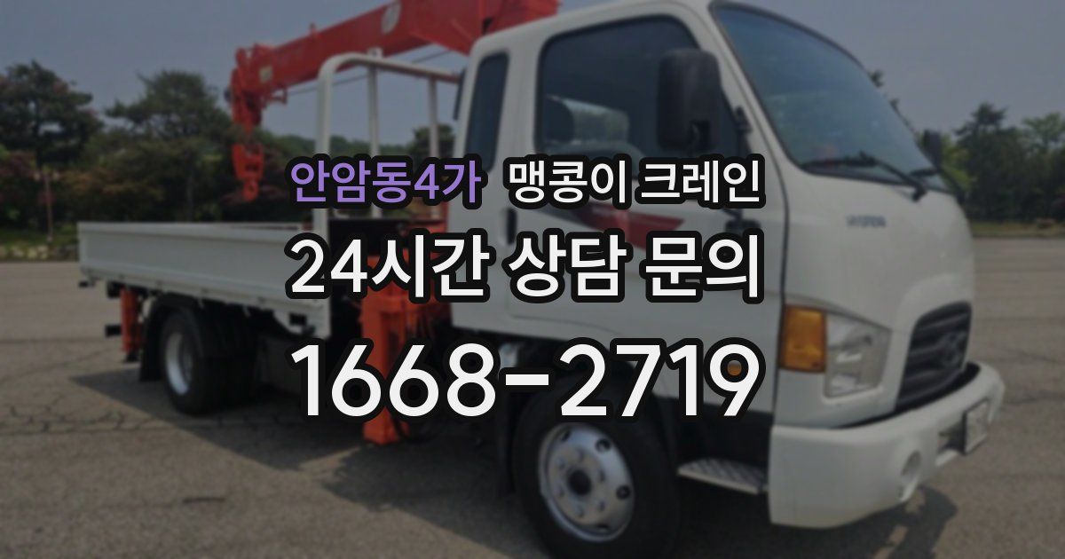 안암동4가 맹콩이 크레인