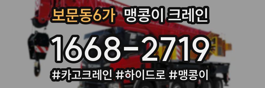 보문동6가 맹콩이 크레인