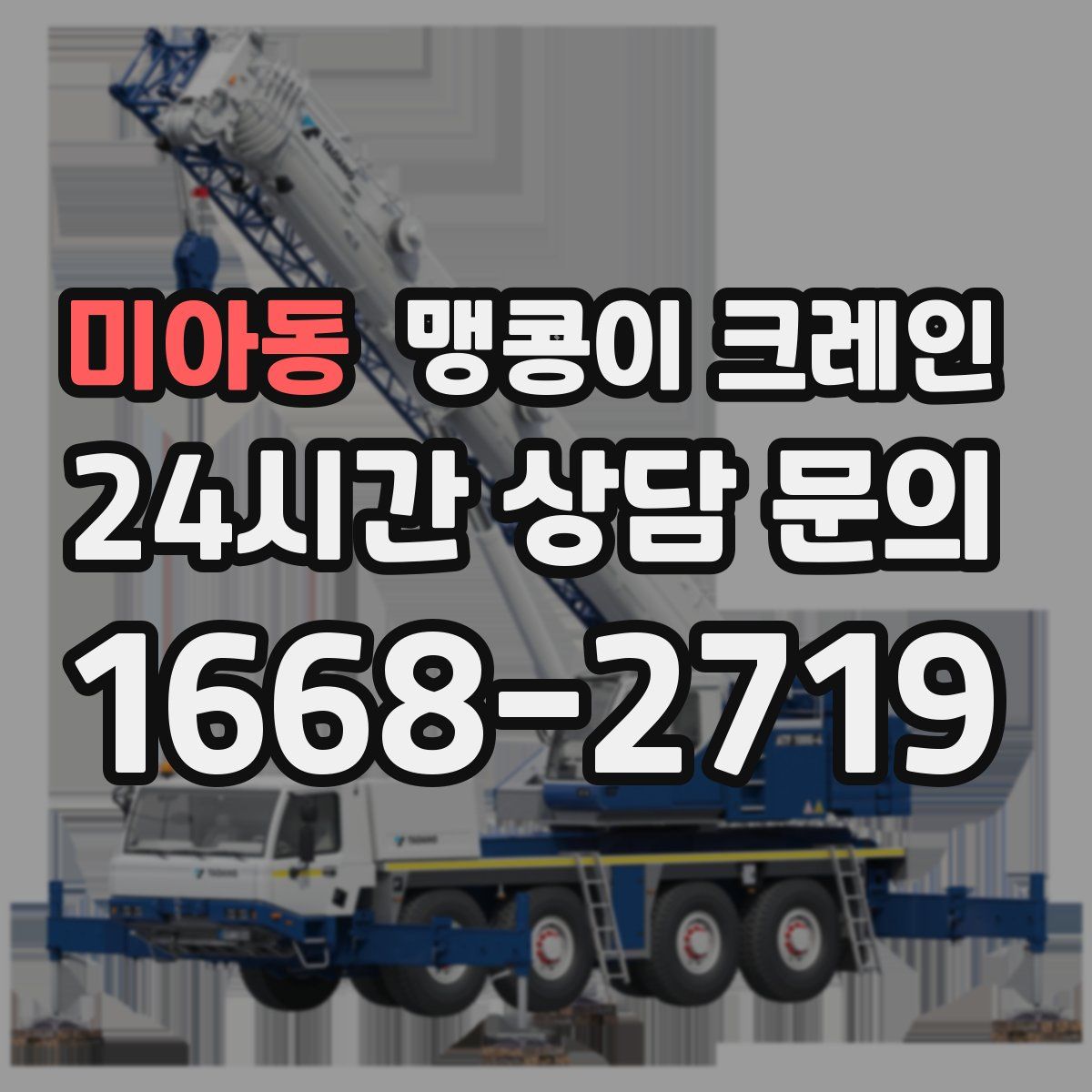 미아동 맹콩이 크레인