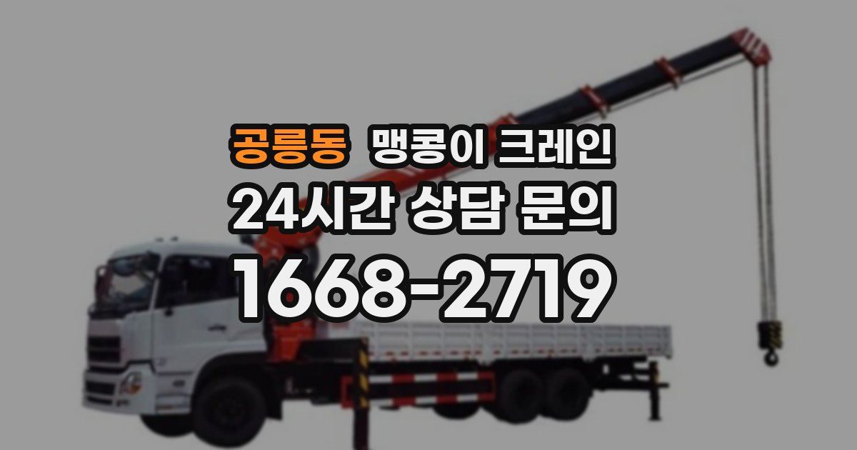 공릉동 맹콩이 크레인