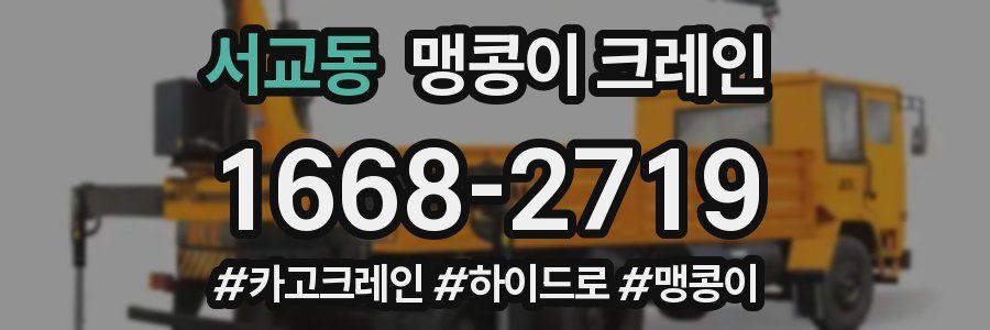 서교동 맹콩이 크레인