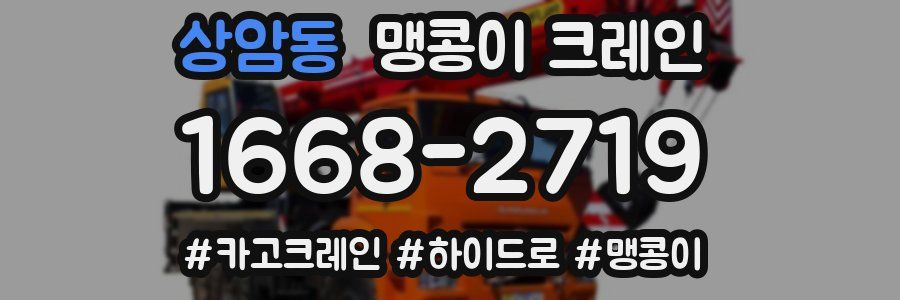 상암동 맹콩이 크레인