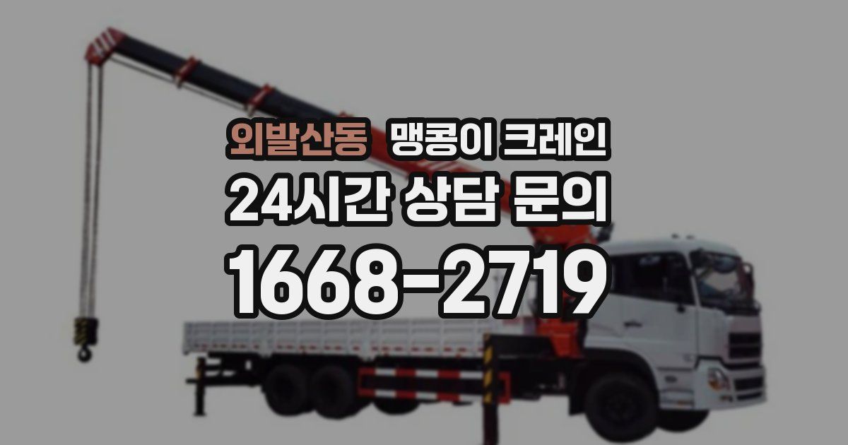 외발산동 맹콩이 크레인