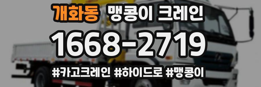 개화동 맹콩이 크레인