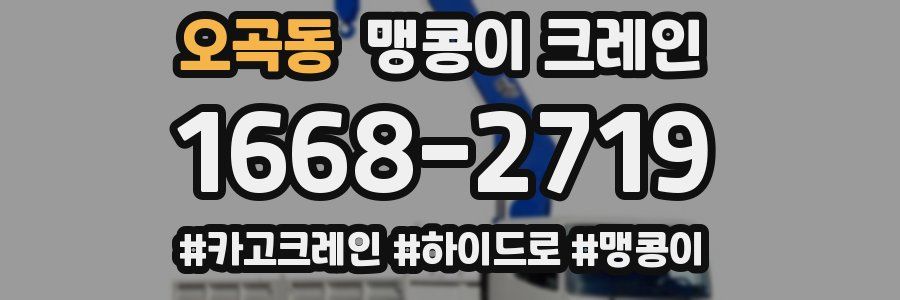 오곡동 맹콩이 크레인