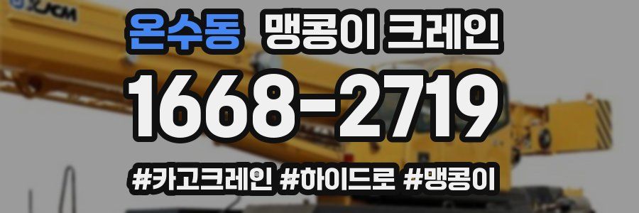 온수동 맹콩이 크레인