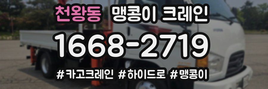 천왕동 맹콩이 크레인