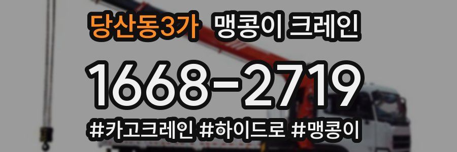 당산동3가 맹콩이 크레인