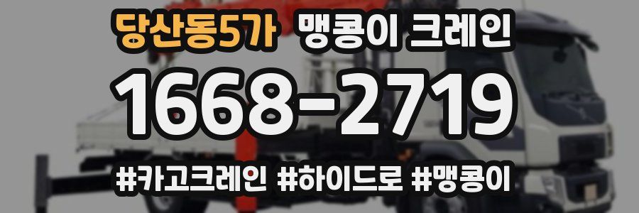 당산동5가 맹콩이 크레인