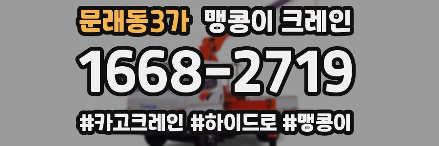 문래동3가 맹콩이 크레인