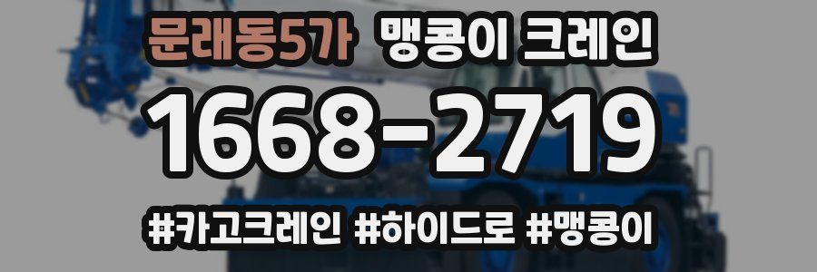 문래동5가 맹콩이 크레인