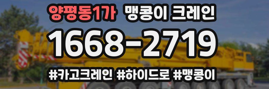 양평동1가 맹콩이 크레인