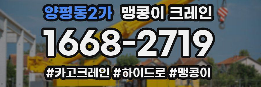 양평동2가 맹콩이 크레인