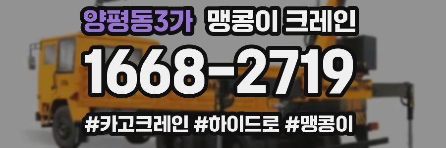 양평동3가 맹콩이 크레인